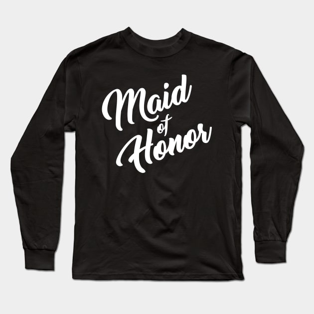 Maid of Honor Long Sleeve T-Shirt by One30Creative